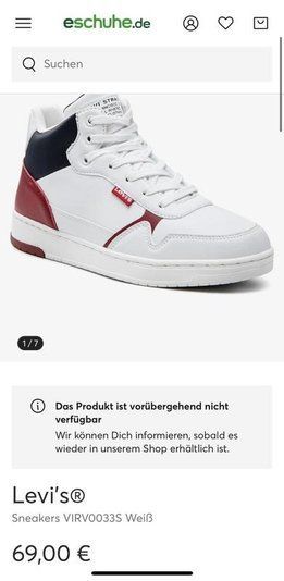 Кросівки Levi&rsquo;s Shot Mid 37&ndash;38 розміру 423 фото